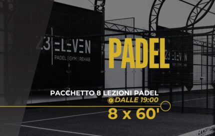 Pacchetto 8 Lezioni di Padel (dalle 19:00)